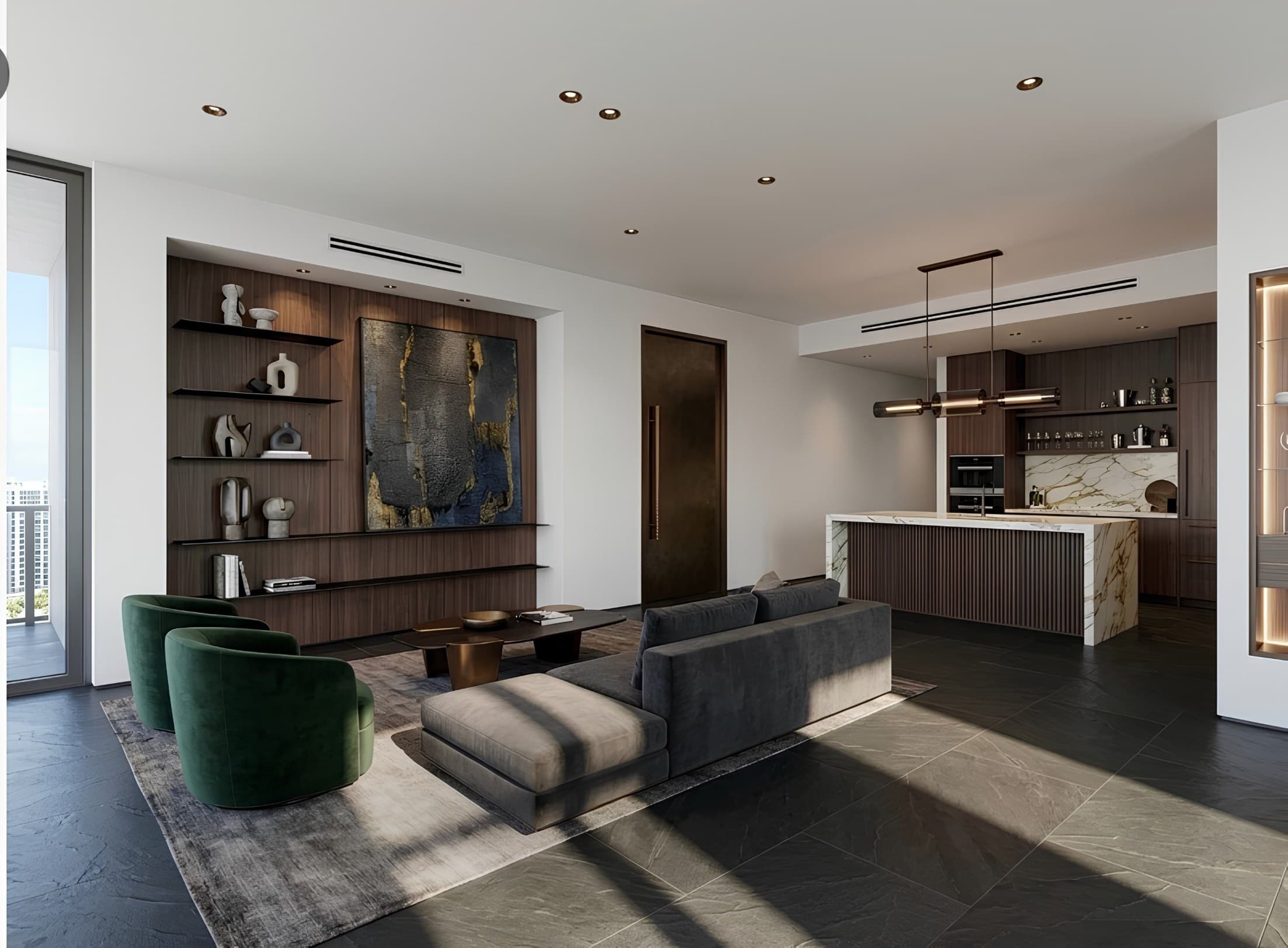 Photorealistic virtual staging created with Yavay Studio